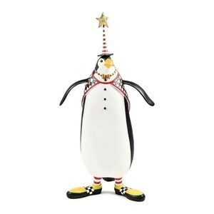 Mackenzie Childs Thaddeus Penguin Holiday Figure 38” Tall